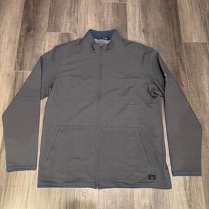 Travis Mathew Performance Jacket Gray Pebble Beach  Full Zip Men's Size Large L